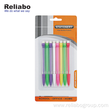 Comfortable Grip Mini Plastic Mechanical Pencils With Eraser